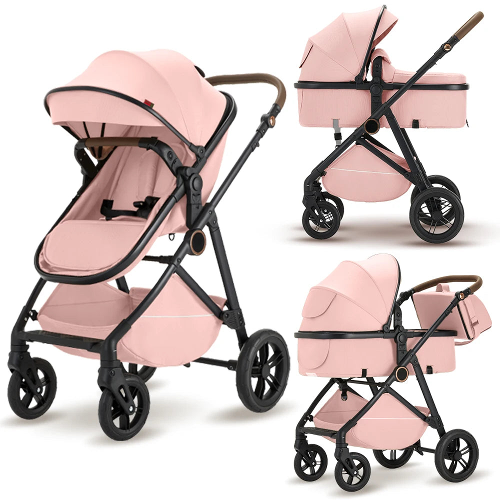 B.childhood 2 in 1 Baby Stroller Pram Foldable Pushchair Canopy