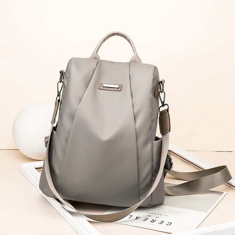 Anti-Theft Backpack for Women Nylon Canvas Trendy Fashion Bag