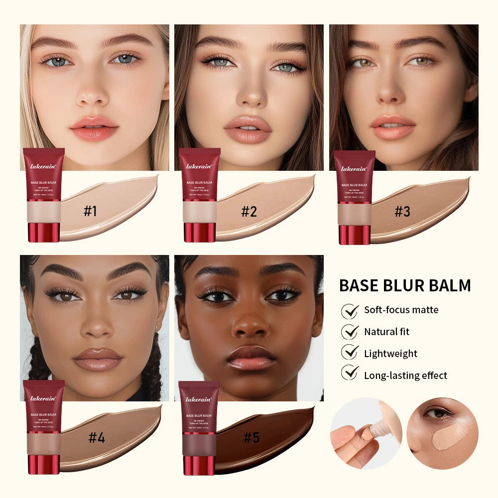 Ibcccndc Matte Liquid Foundation Base Waterproof Lightweight Face Makeup