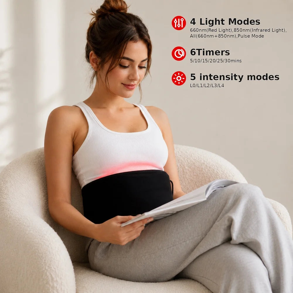 Red Light Therapy Belt With 660nm 850nm LEDs For Body
