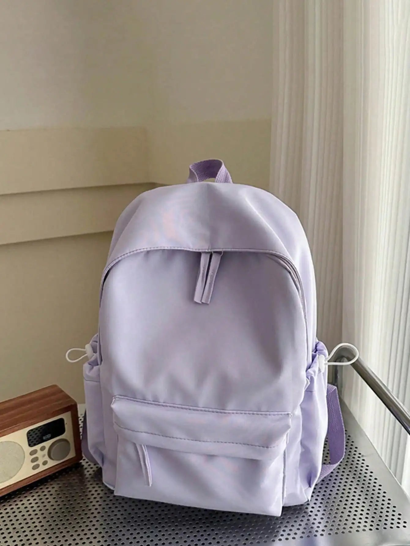 Casual Student Backpack With Multi Compartments Foldable Large Capacity