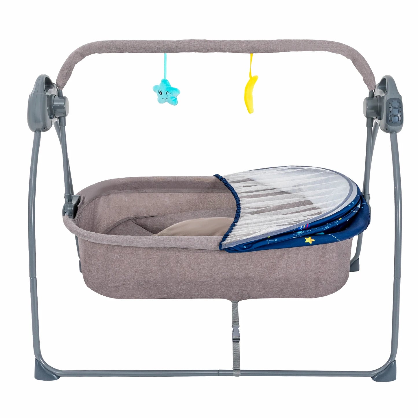 Bymaocar Baby Cradle Swing With Remote Control 5 Speeds
