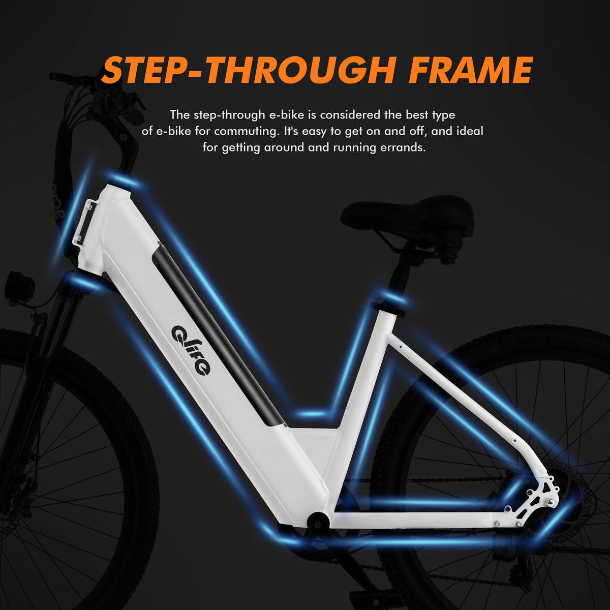Qlife Cityone St 1200W Electric Bicycle With 48V Battery