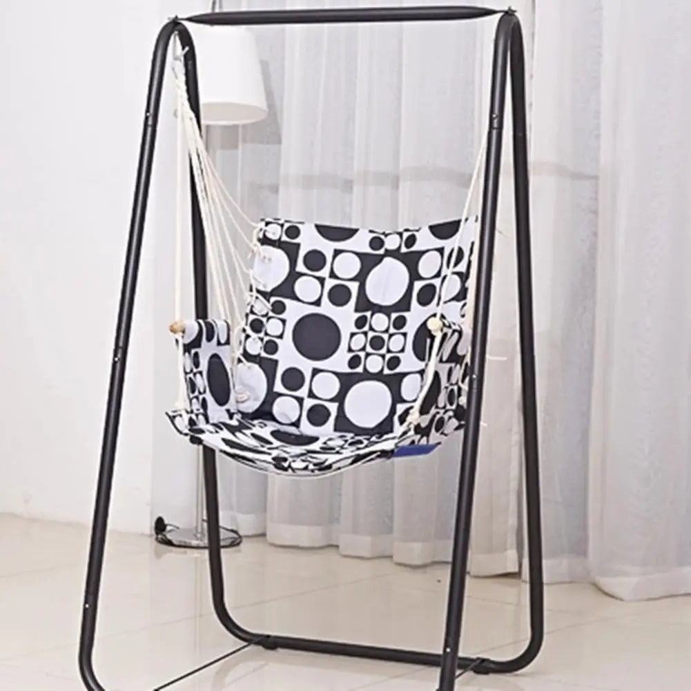 A Shaped Hammock Chair Stand Steel Frame Indoor Outdoor Use