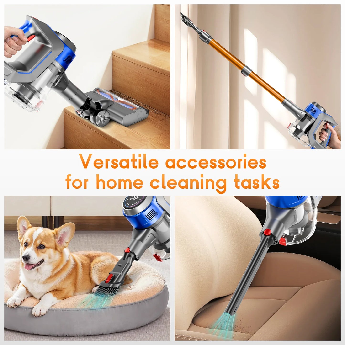 Honki Cordless Wet Dry Handheld Vacuum Cleaner With Powerful Suction