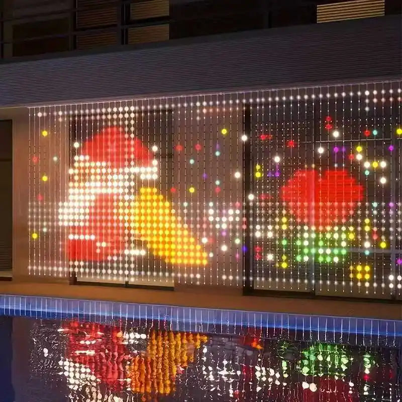 ELEGORRY Waterproof Music Sync LED Curtain Lights With Remote