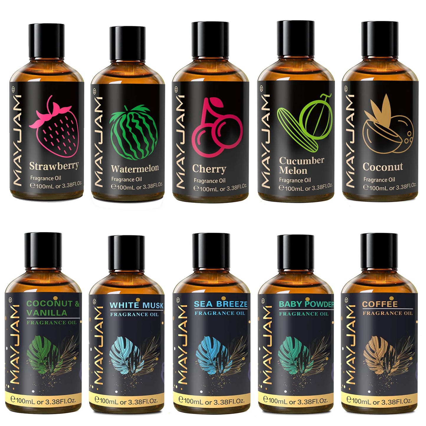 MAYJAM Coconut Vanilla Fragrance Oil For Diffuser And Candles