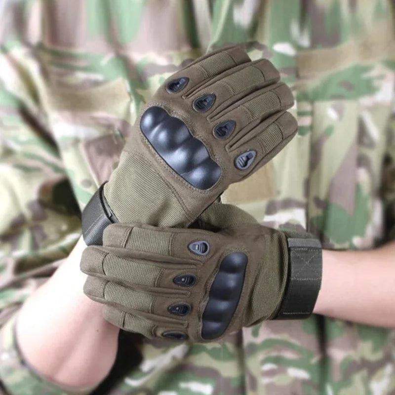 Motorcycle Gloves Unisex Tactical Knuckle Protection Full Finger