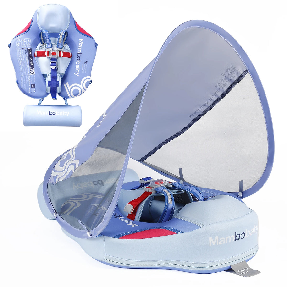 Mambobaby Infant Baby Float with Removable Canopy and Sunshade