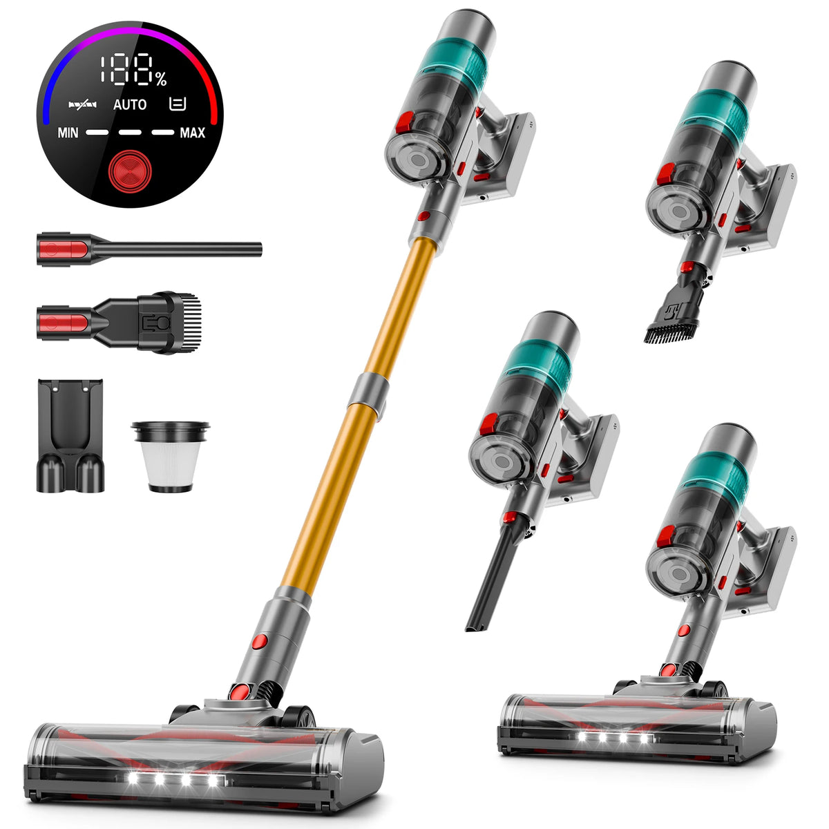 Honki Cordless Vacuum Cleaner With HEPA Filter For Pet Hair
