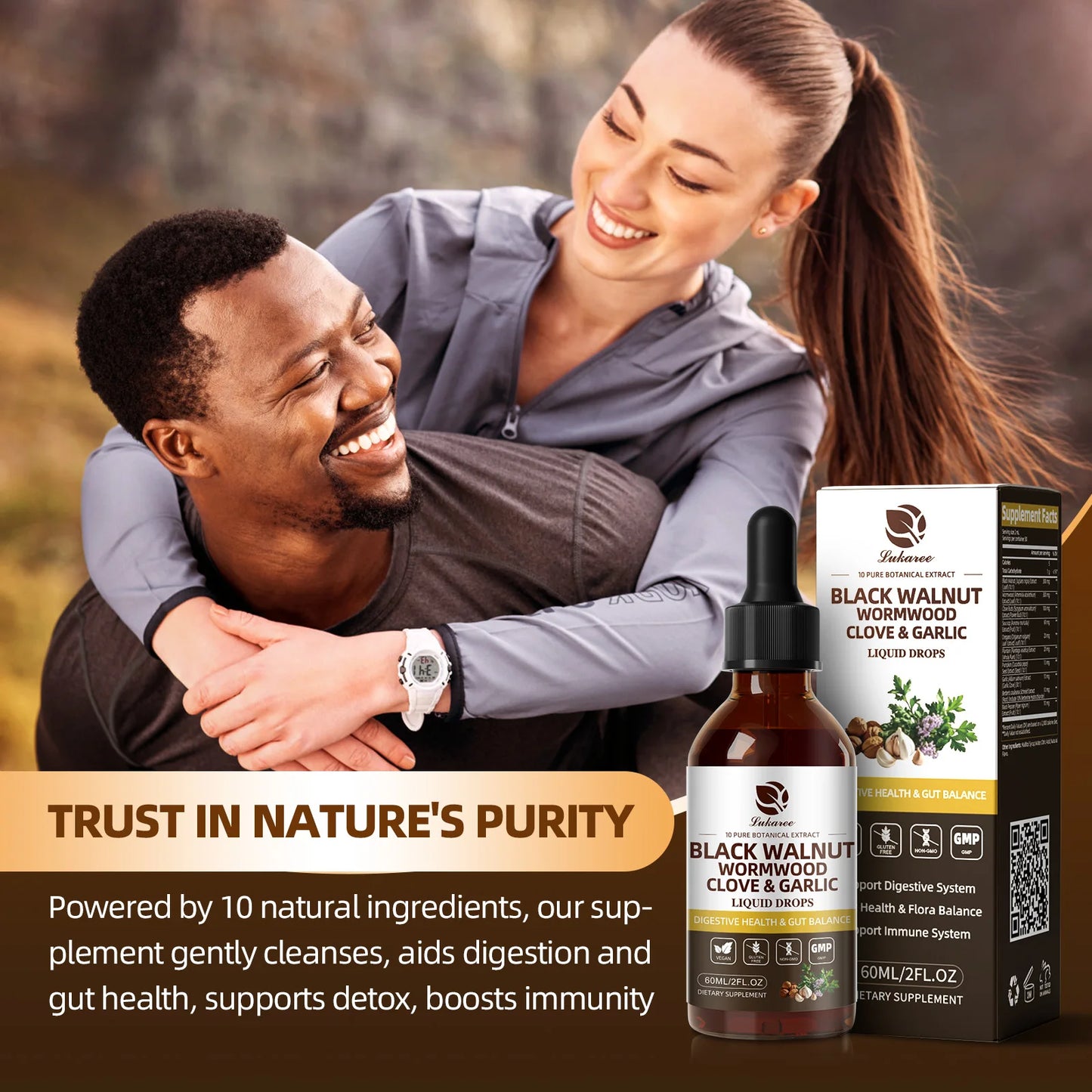 Lukaree Black Walnut Digestive And Immune Support Drops