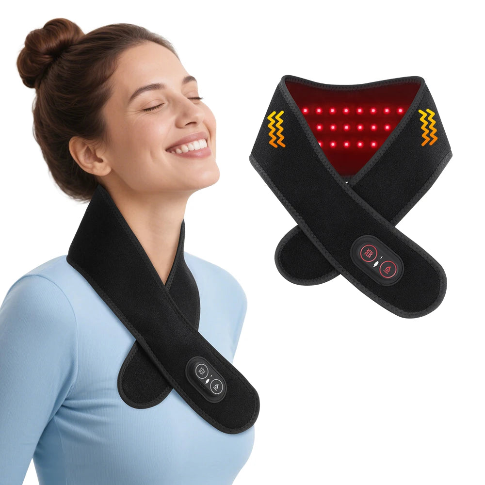 Hailicare Heating Neck Massager With 36 LED Beads 660nm 850nm