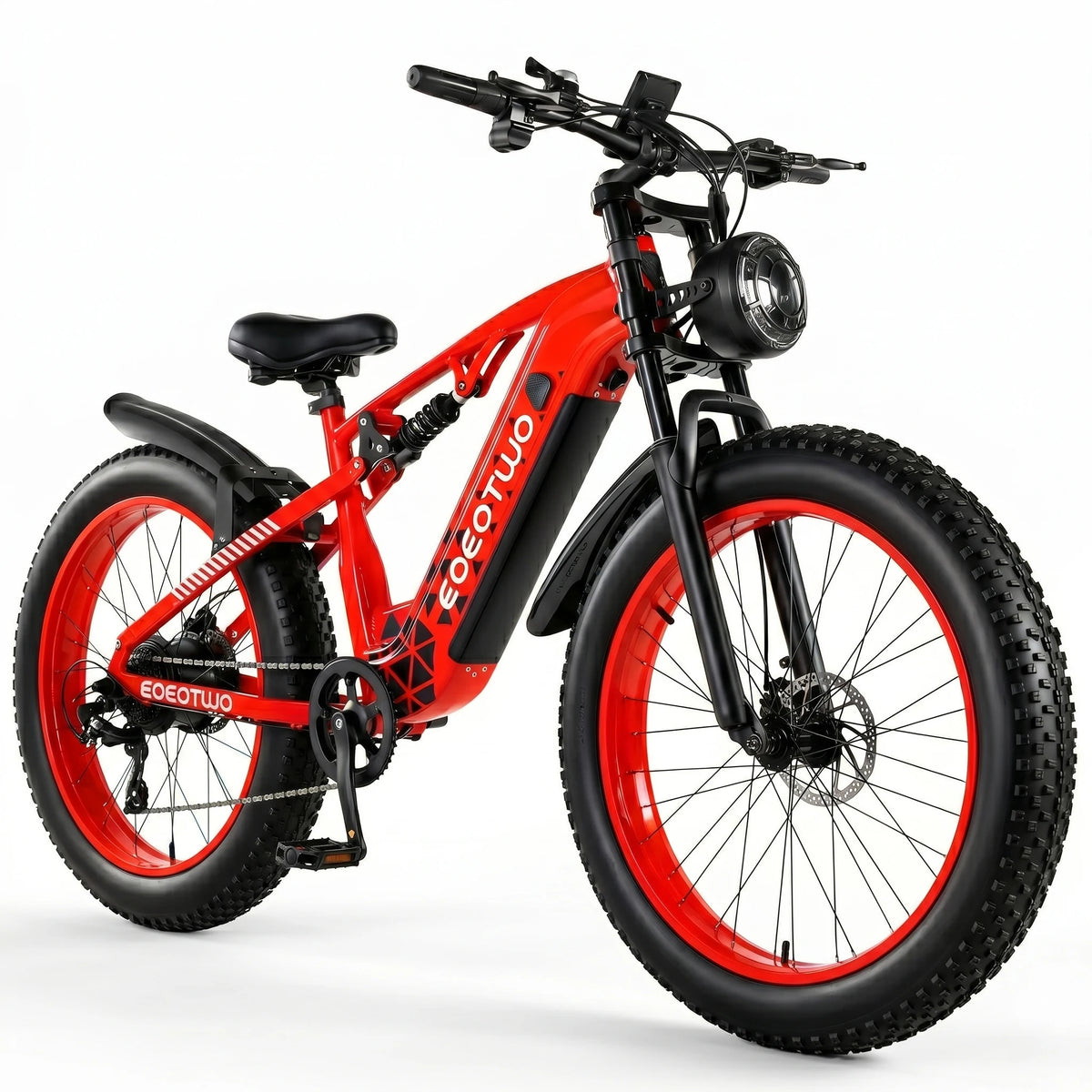 EOEOTWO 1500W Peak Electric Fat Tire Ebike For Adult Riders