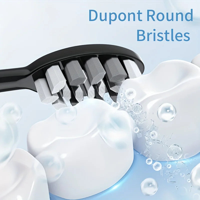Electric Toothbrush Rotary Cleaning With Timer USB Rechargeable 10 Heads