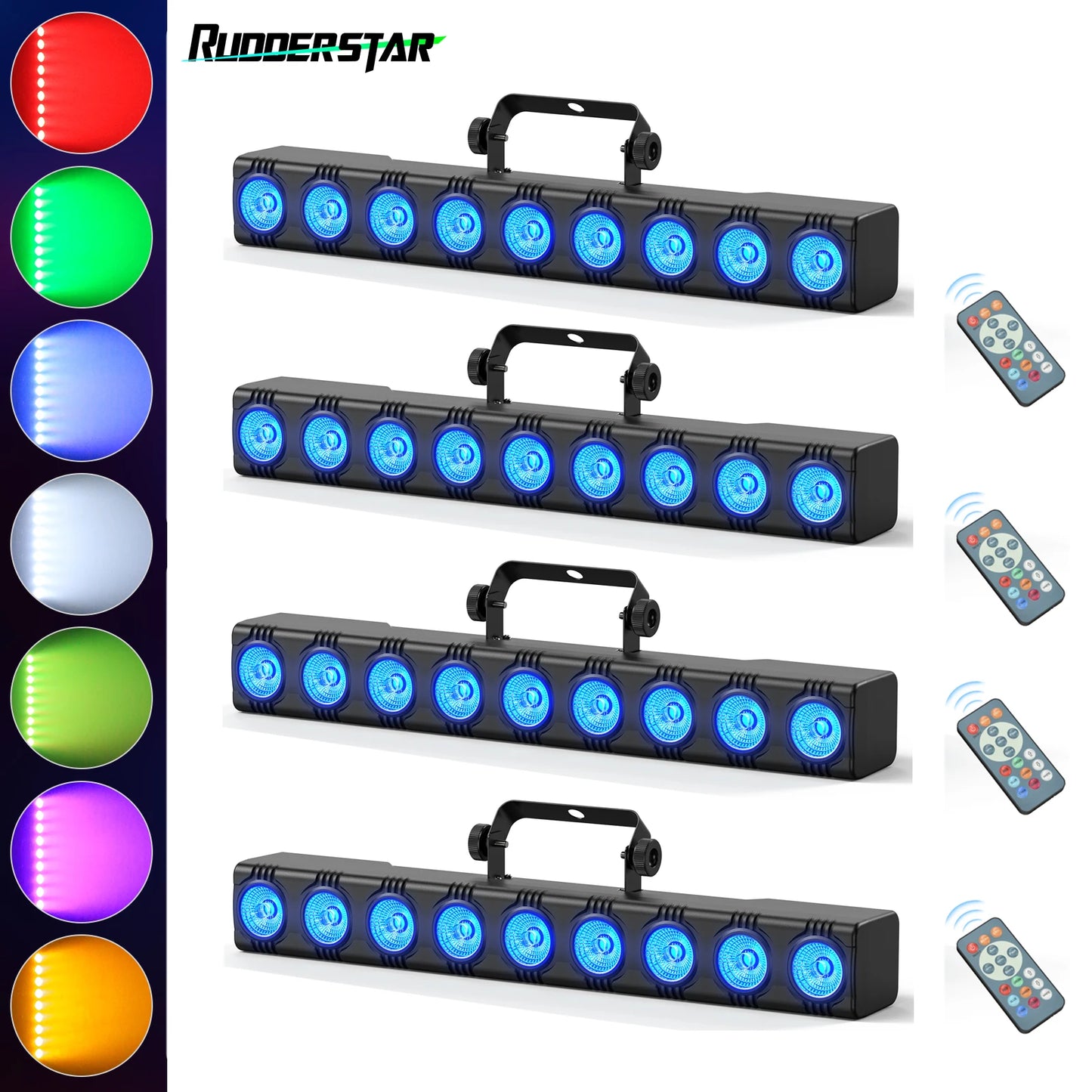 Rudderstar 9LEDs 4IN1 Wall Wash Lamp RGBW Stage Light