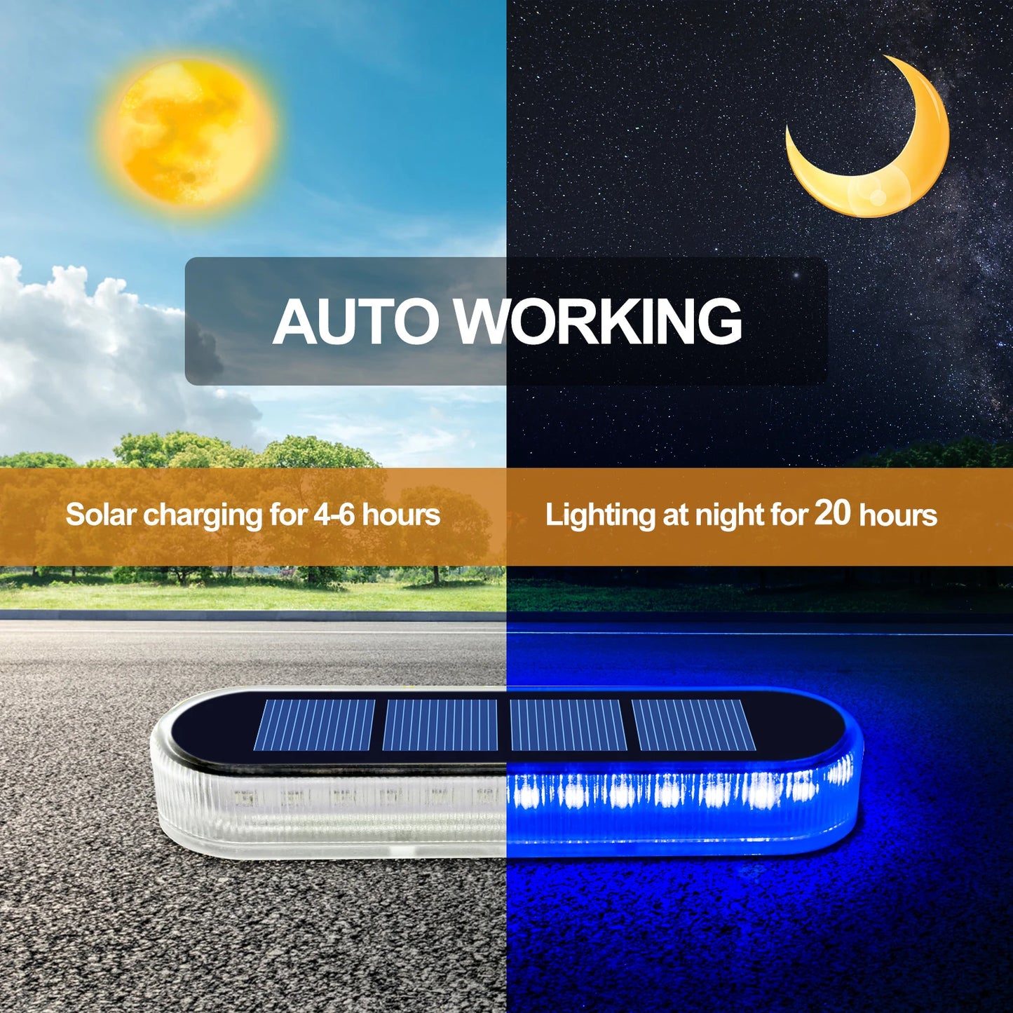 4 Pack Solar LEDs Deck Lights IP68 Automatic On Off