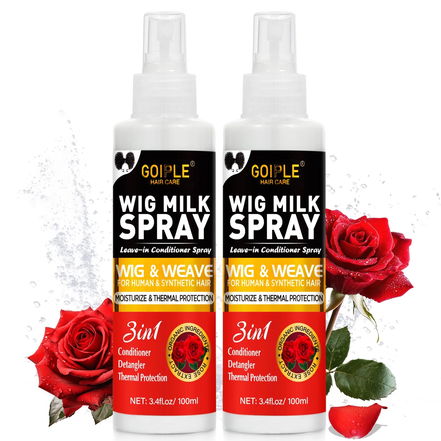 Wig Milk Spray And Shampoo Care Solution For Synthetic Wigs