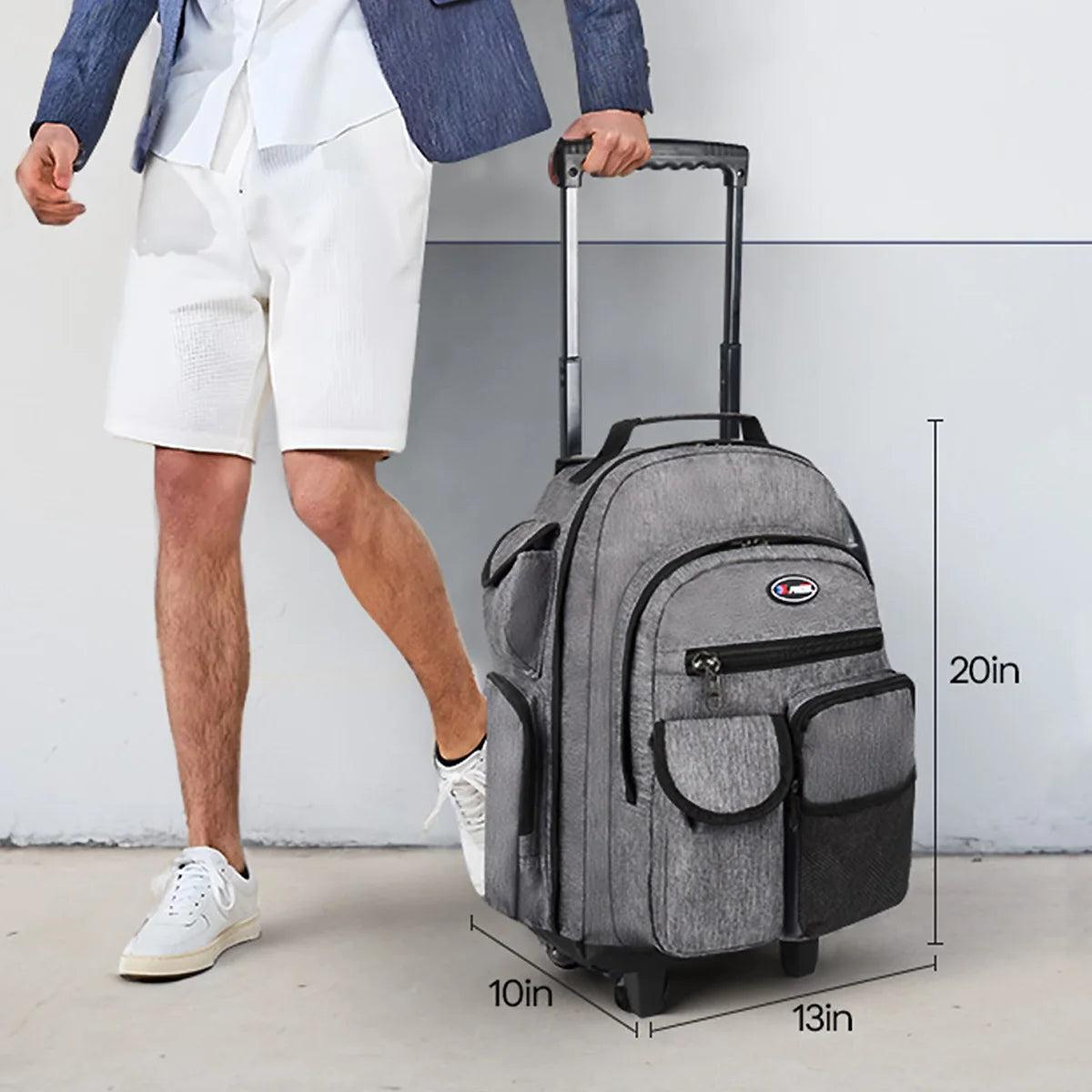 New York XPress Wheeled Travel Backpack Carry-On Luggage