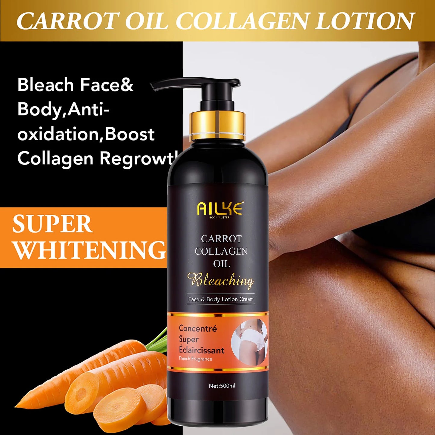 AILKE Whitening Face Serum With Organic Collagen For Even Tone
