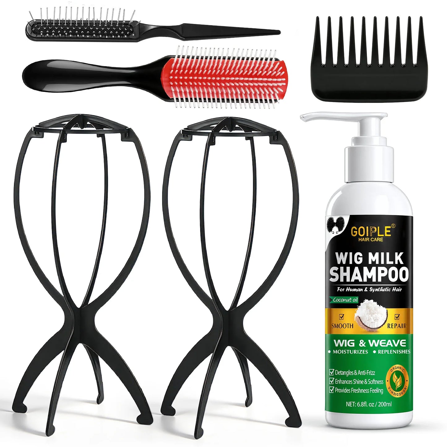 Wig Milk Spray And Shampoo Care Solution For Synthetic Wigs