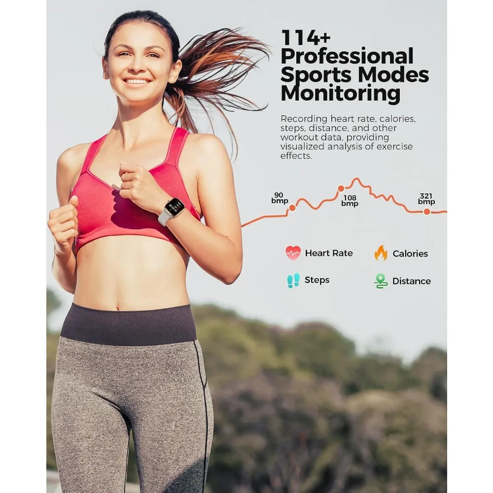 H96 AMOLED Smartwatch For Women Over 100 Sport Modes IP68