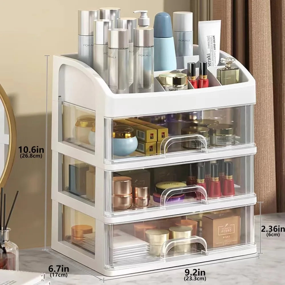 AEDG Multi-Layer Desktop Storage Box Organizer For Cosmetics