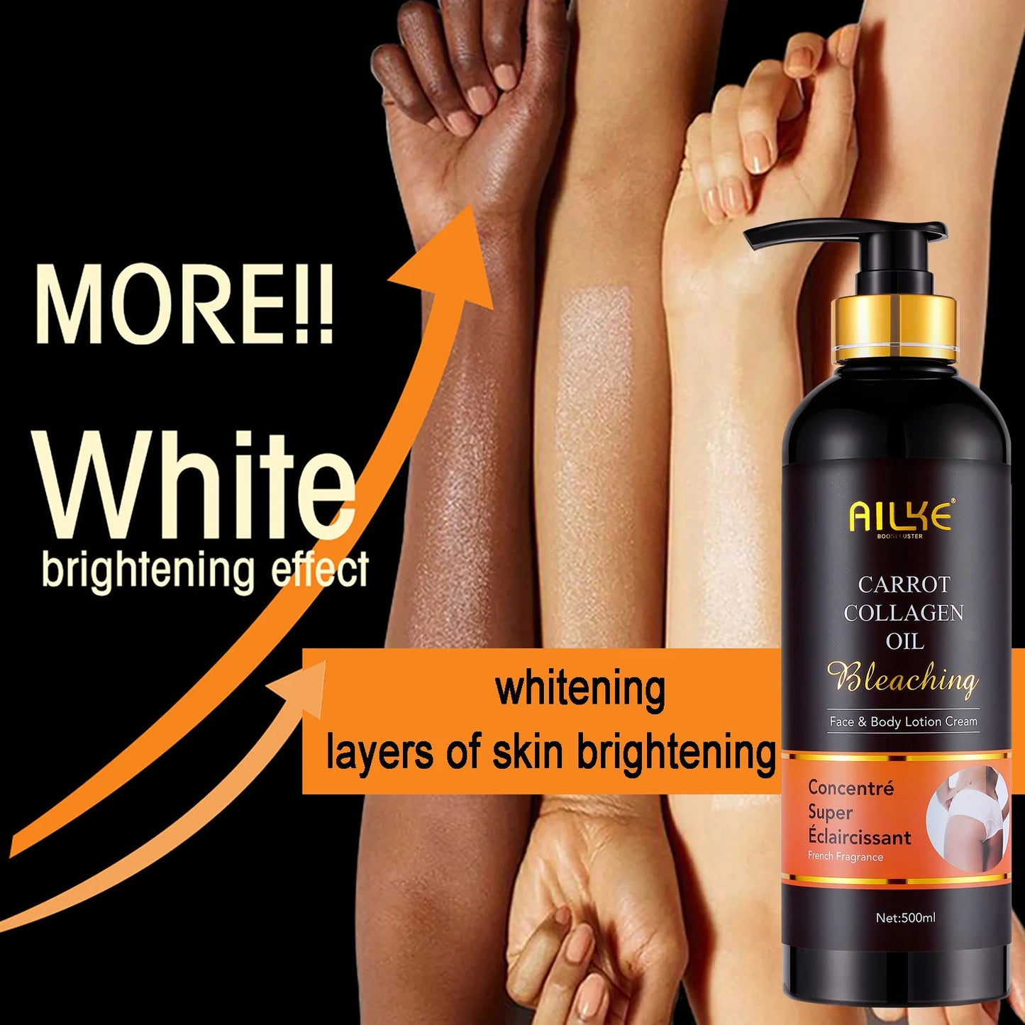 AILKE Whitening Face Serum With Organic Collagen For Even Tone