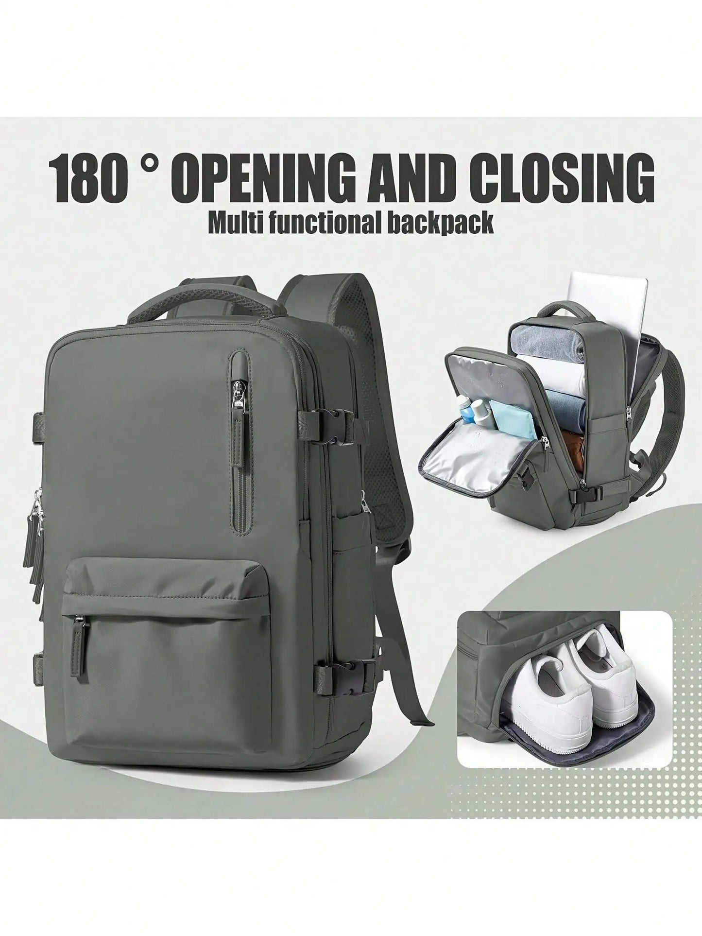 Unisex Laptop Backpack With Waterproof Compartment