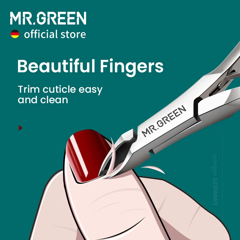 MR.GREEN Cuticle Nippers Nail Clippers Stainless Steel Trimmer