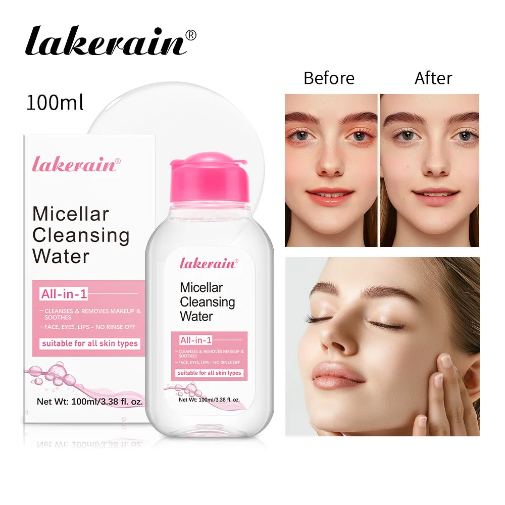 Lakerain Micellar Cleansing Water Makeup Remover For All Skin Types
