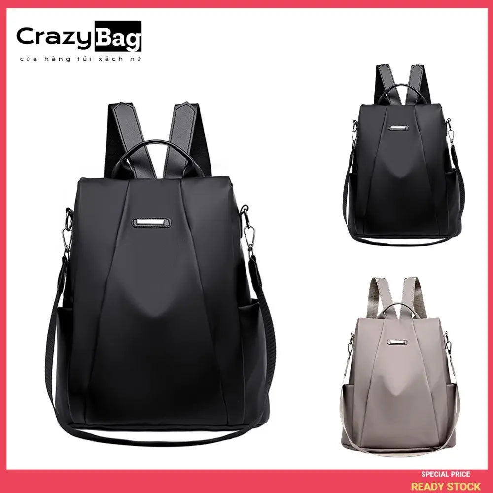 Anti-Theft Backpack for Women Nylon Canvas Trendy Fashion Bag