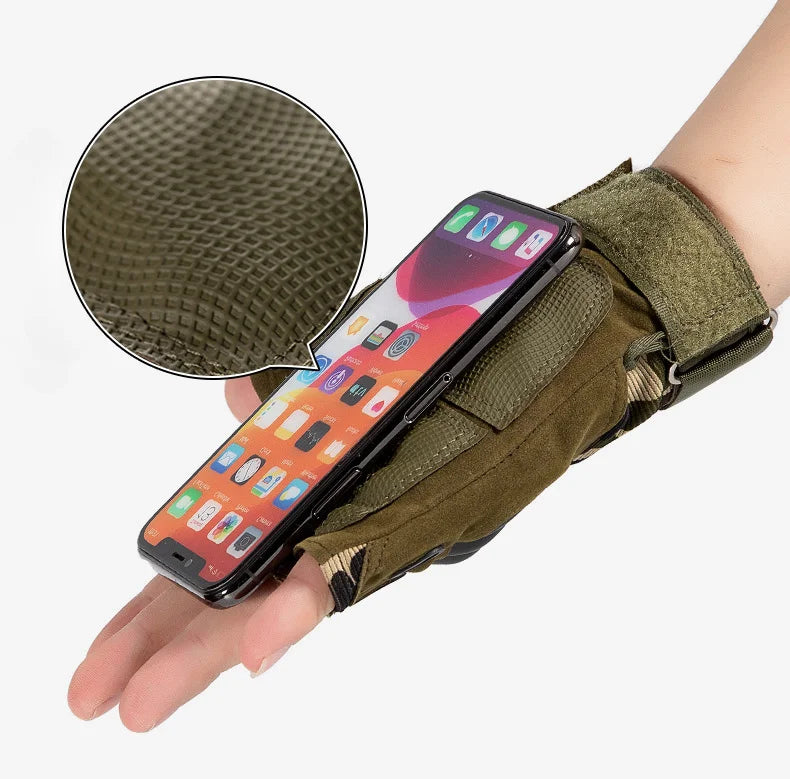Motorcycle Gloves Unisex Tactical Knuckle Protection Full Finger