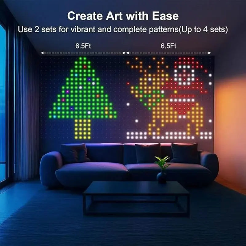 ELEGORRY Smart Music Sync LED Curtain Lights For Home Decor