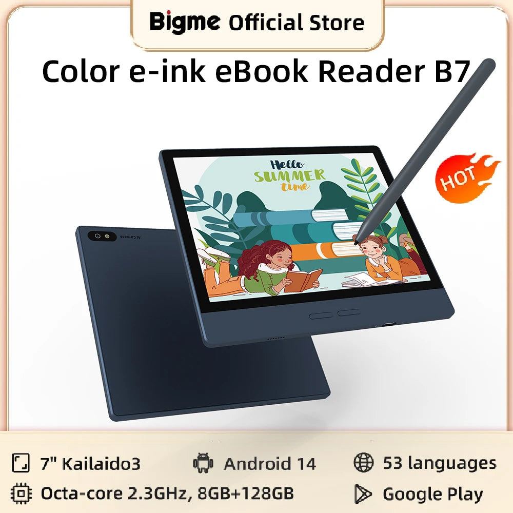 Bigme B7 E Ink E Reader Android Fourteen OpenSystem