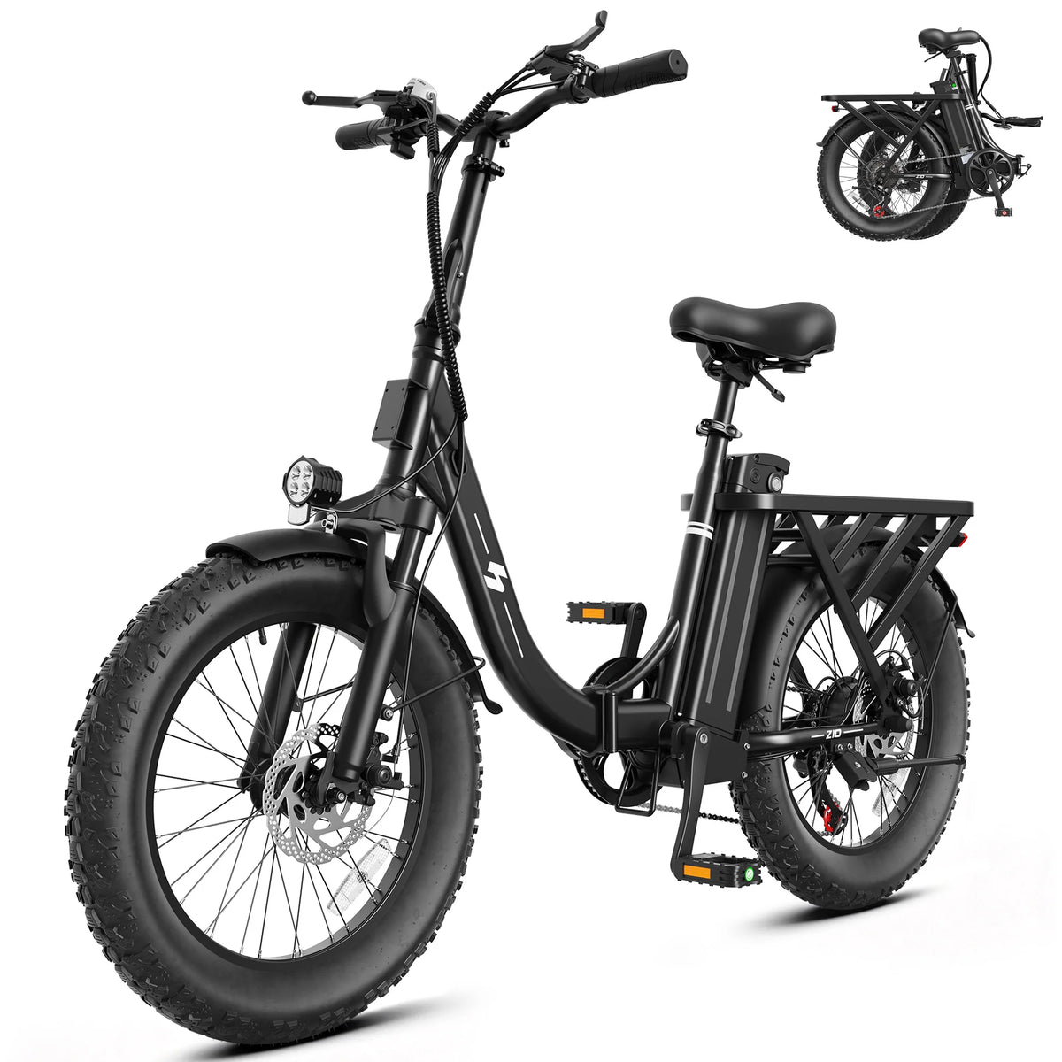 Hopepeak Z10 Folding Electric Bike With 7 Speed Commuter Design