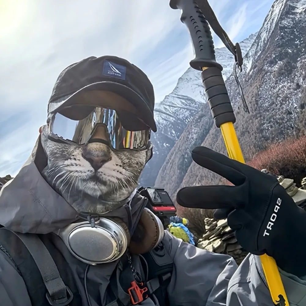 3D Cat Design Neck Protector Sun Shield For Cycling
