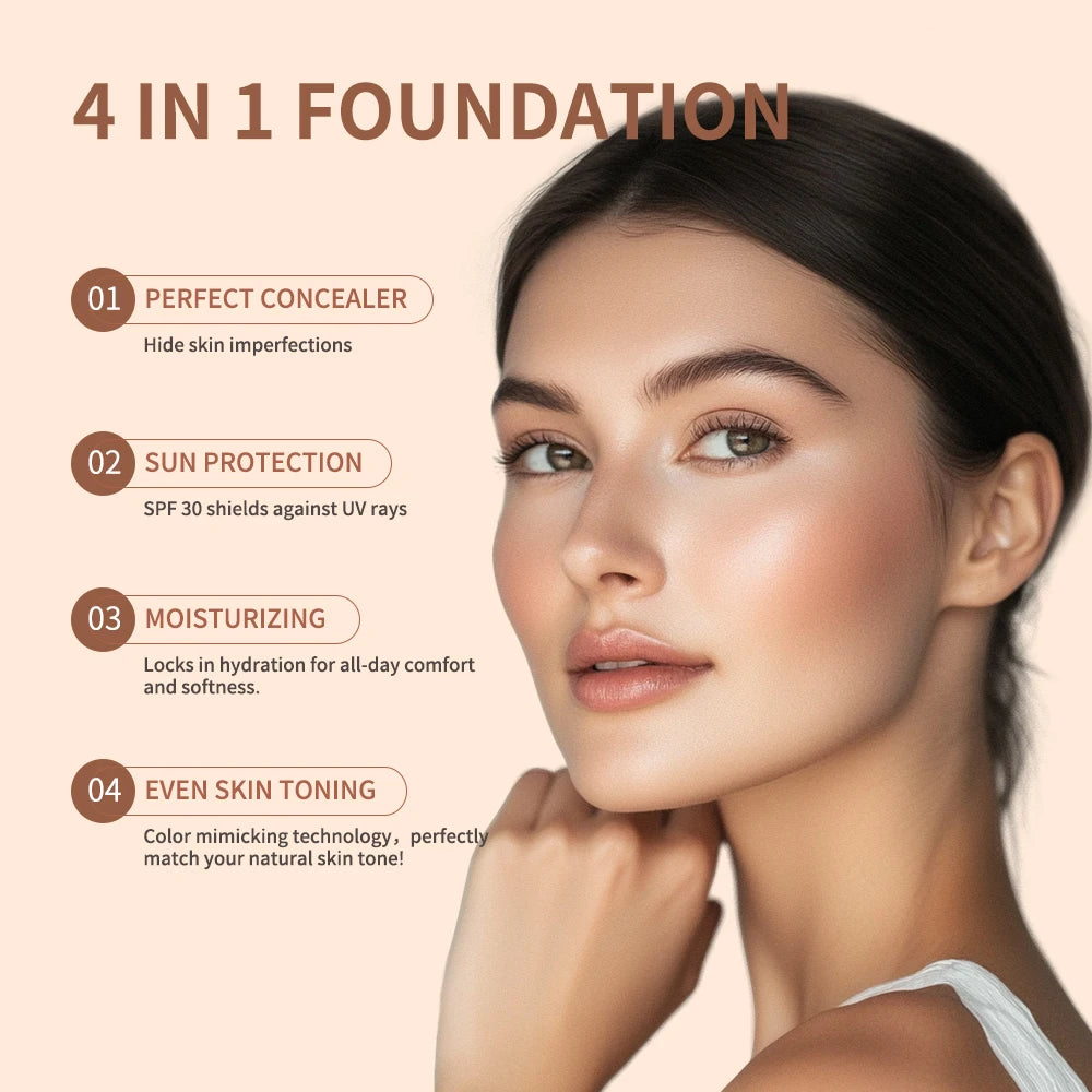 ibcccndc 4 In 1 Hydrating Waterproof Full Coverage Concealer