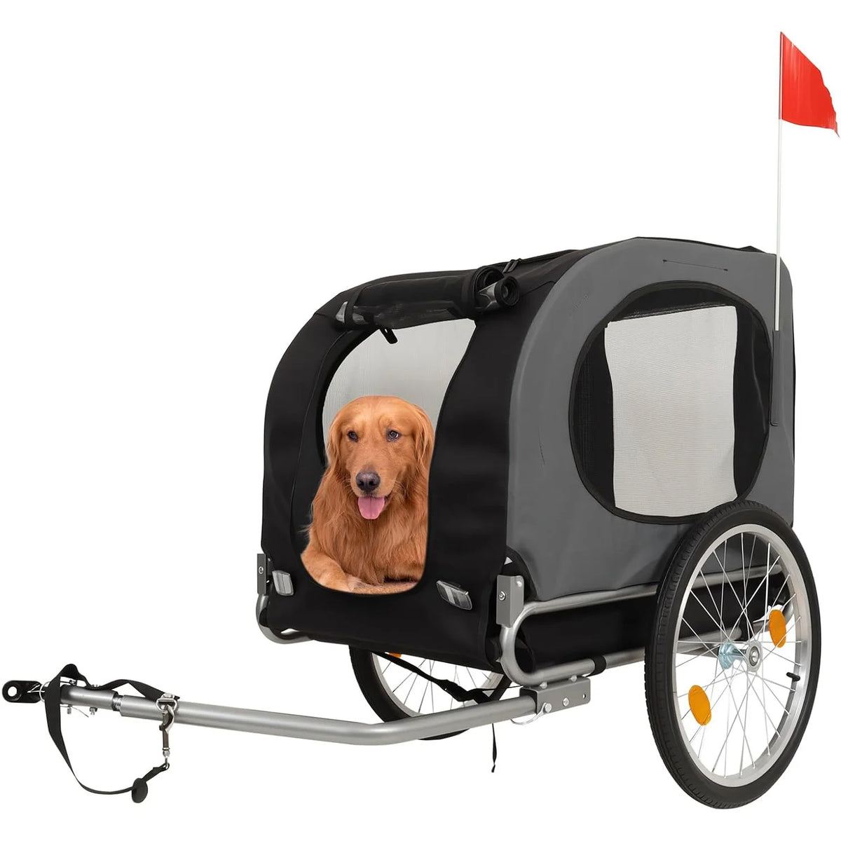 HiMISS Dog Bike Trailer Jogging Stroller Collapsible Ventilated Waterproof