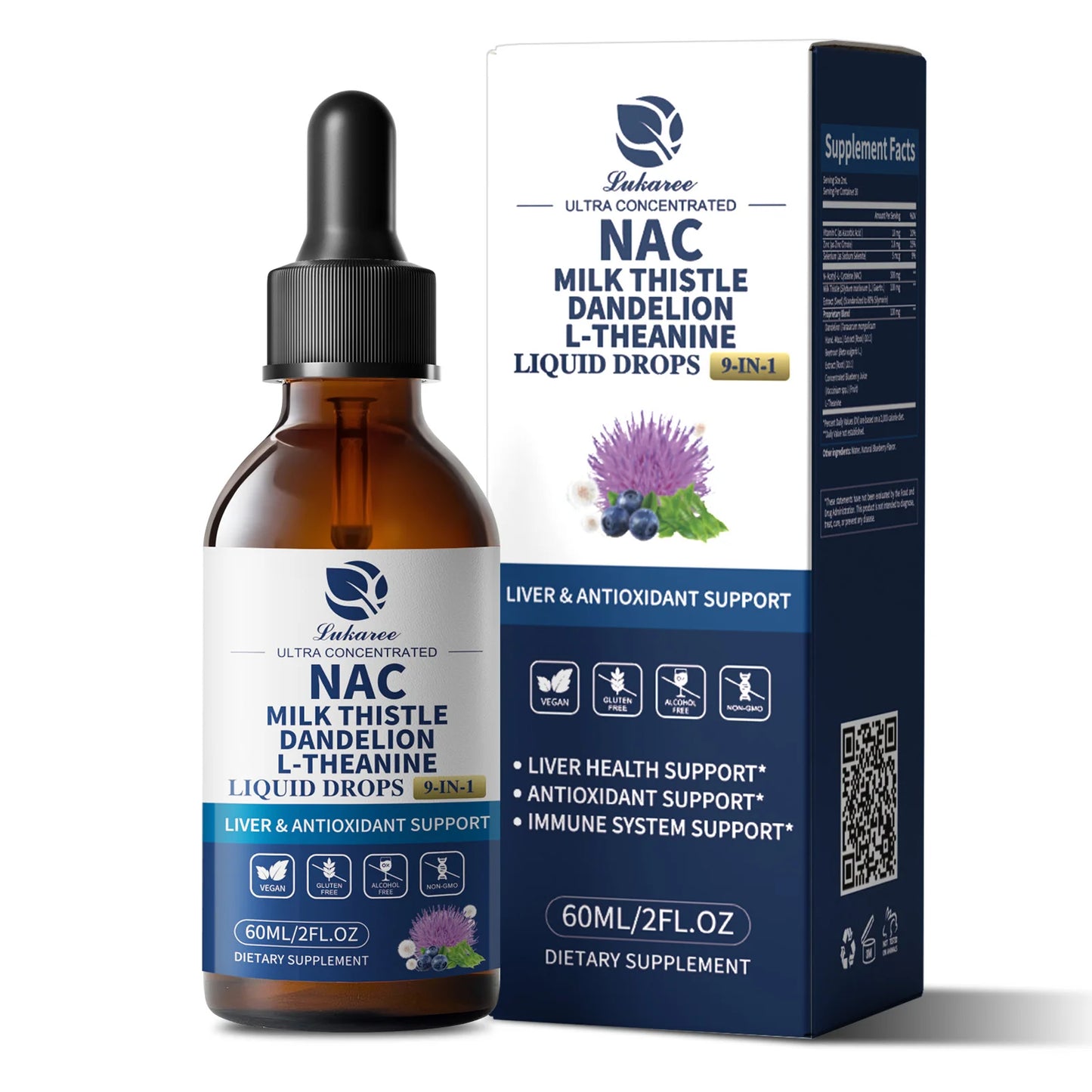 Beworths N-Acetyl-L-Cysteine NAC Supplement With Milk Thistle And Selenium