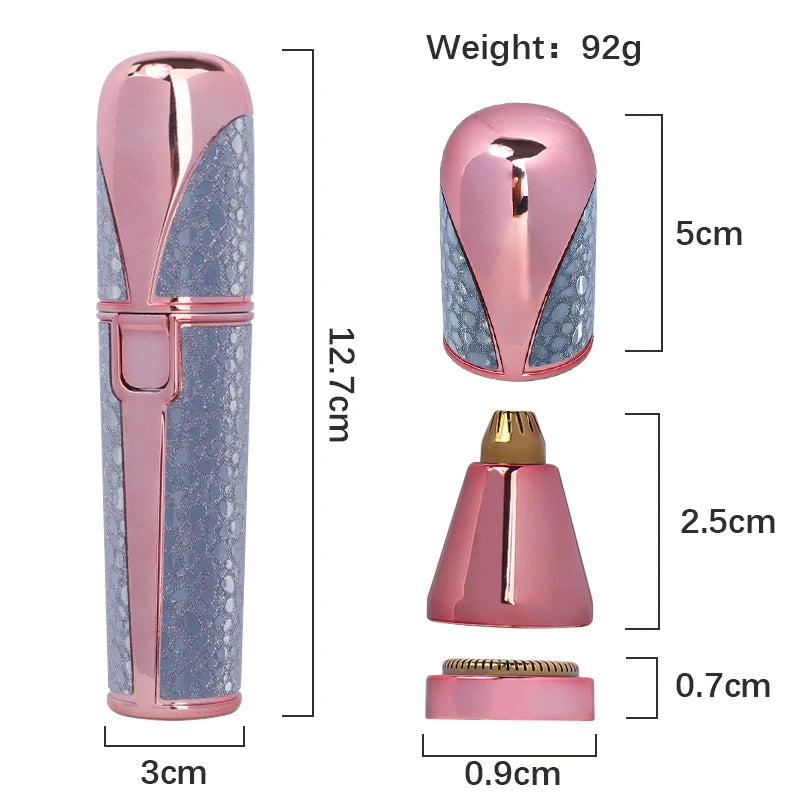 USB Electric Eyebrow Trimmer Facial Hair Remover For Women