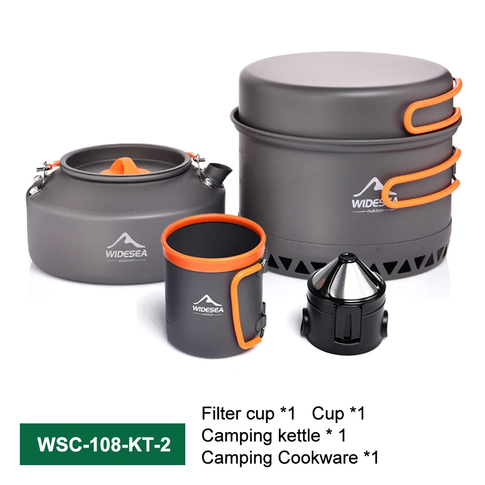 Widesea Outdoor Camping Cookware Set Pots and Utensils