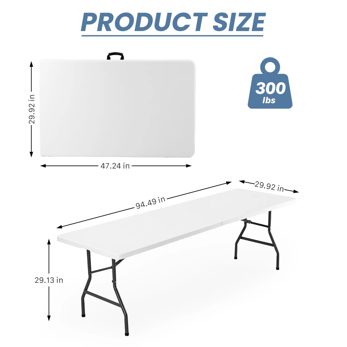 MCQ Folding Portable Outdoor Picnic Table With Carrying Handle