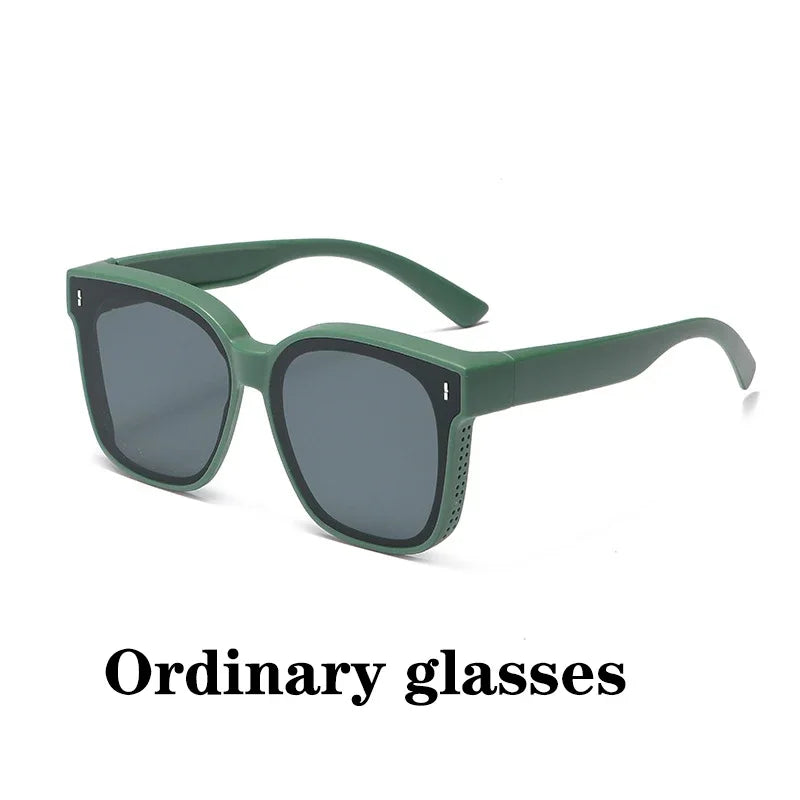 Polarized Clip-On Sunglasses For Glasses Wearers UV400 Protection For Driving