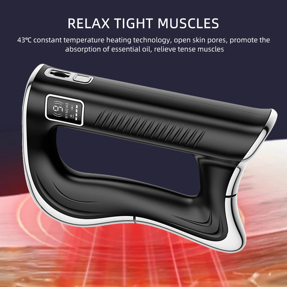 Foreverlily Electric Fascia Knife Massager 9 Gears Deep Tissue Scraper