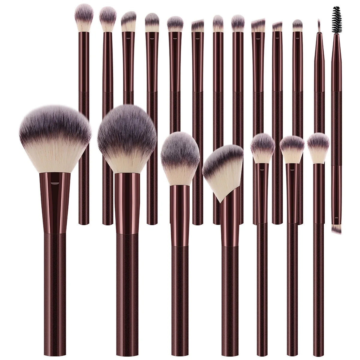 32 Piece Premium Makeup Brush Set With Synthetic Hair Bristles For Eyeshadow