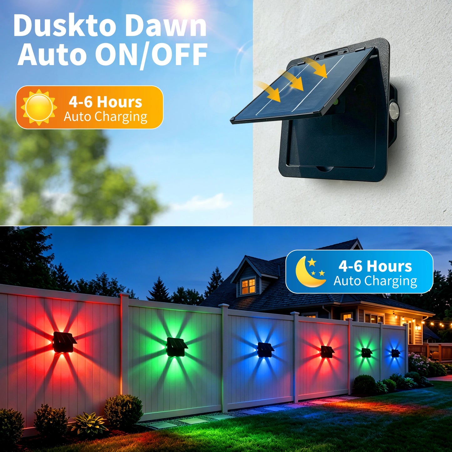 Morglad Solar Led Wall Light For Garden Courtyard Decoration Waterproof
