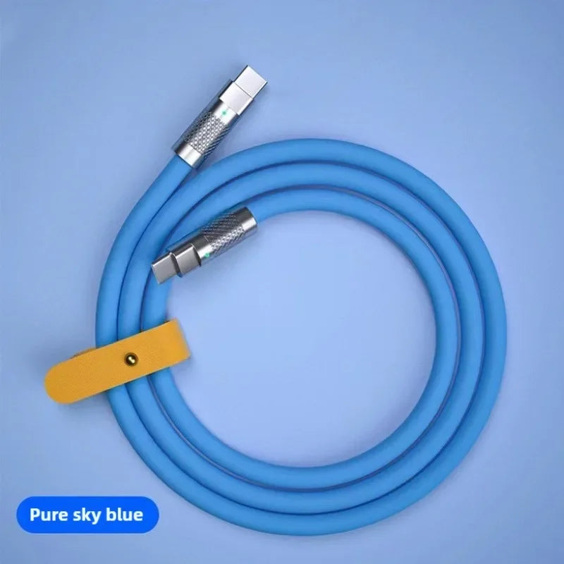 120W 7A USB-C To USB-C Fast Charge Cable Type-C Silicone