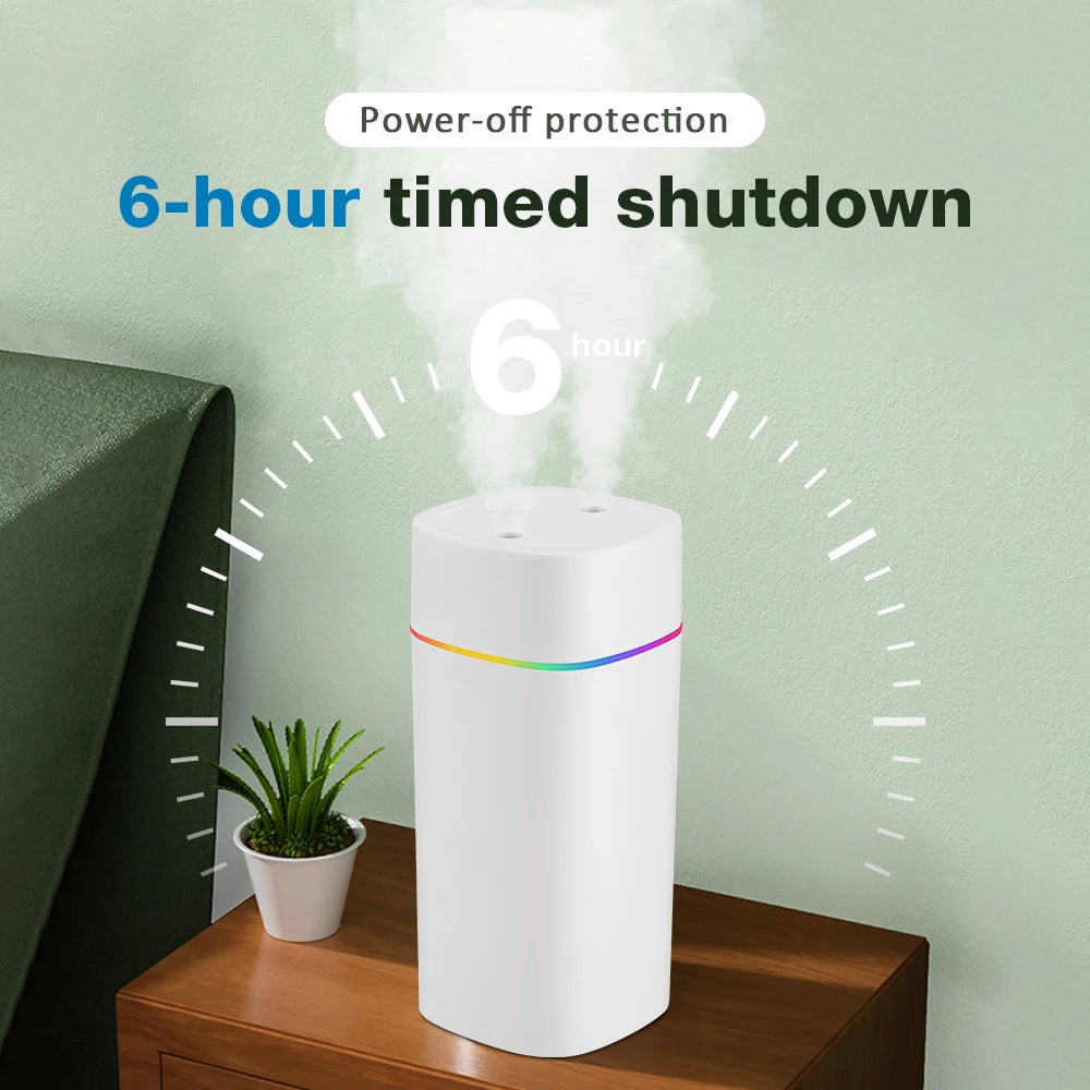 USB Portable Cool Mist Humidifier Aroma Diffuser With Night Light
