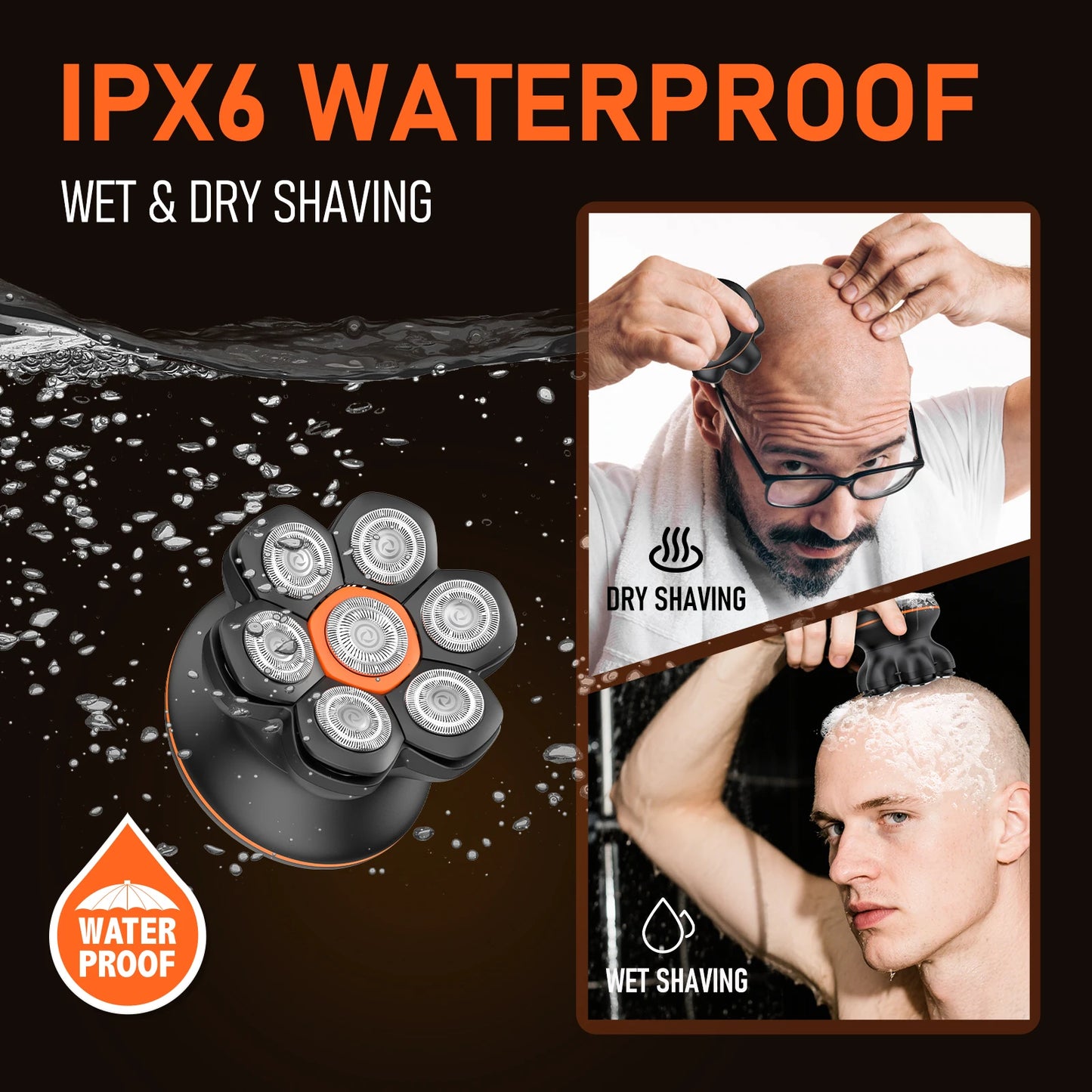 MAXGROOM 7D Electric Shaver For Men Wet Dry USB Rechargeable