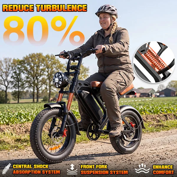 GT600 1200W All-Terrain Electric Motorcycle 48V Battery